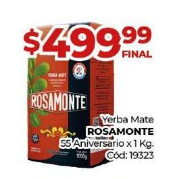 Diarco Yerba Mate Rosamonte oferta