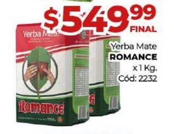 Diarco Yerba Mate Romance oferta
