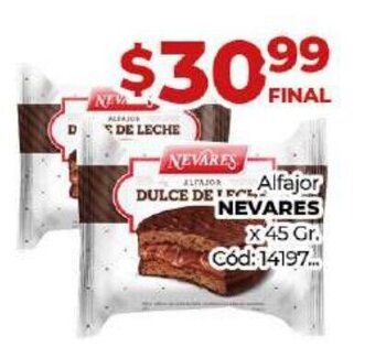 Diarco Alfajor Nevares oferta