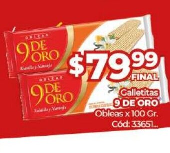 Diarco Galletitas 9 De Oro oferta