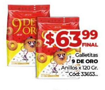 Diarco Galletitas 9 De Oro oferta