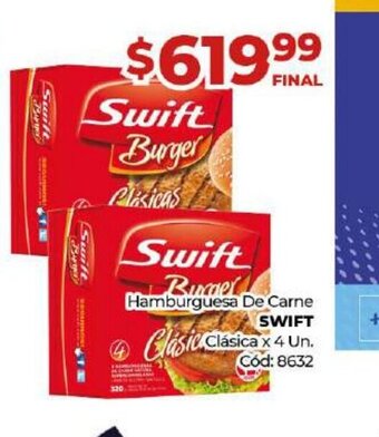 Diarco Hamburguesa De Carne Swift oferta