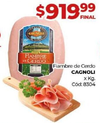 Diarco Fiambre de Cerdo Cagnoli oferta