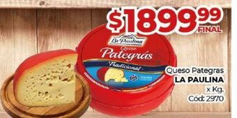 Diarco Queso Pategras La Paulina oferta