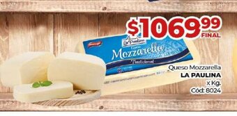 Diarco Queso Mozzarella La Paulina oferta