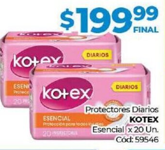Diarco Protectores Diarios Kotex oferta