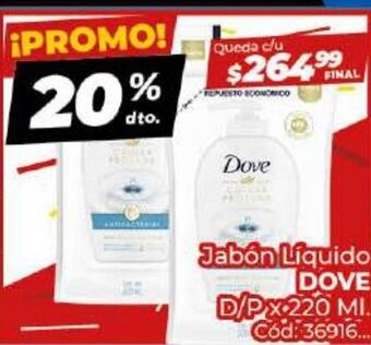 Diarco Jabón Líquido Dove oferta