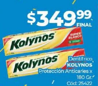 Diarco Dentifrico Kolynos oferta