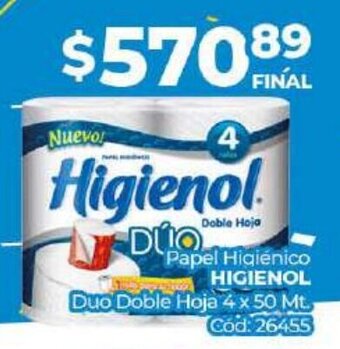 Diarco Papel Higiénico Higienol oferta