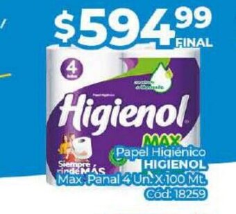 Diarco Papel Higiénico Higienol oferta