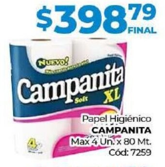 Diarco Papel Higiénico Campanita oferta