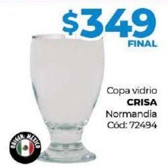 Diarco Copa Vidrio Crisa oferta
