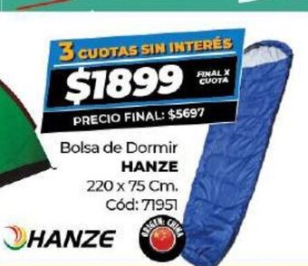 Diarco Bolsa de Dormir Hanze oferta