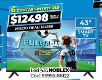 Diarco Led 43" Noblex oferta