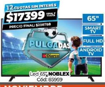 Diarco Led 65" Noblex oferta