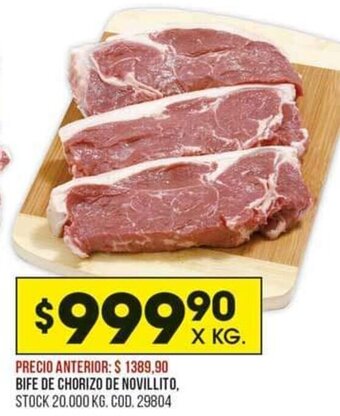 Bife de Chorizo De Novillito