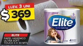 Elite Papel Higienico Ultra Soft Touch 4 x 30mts