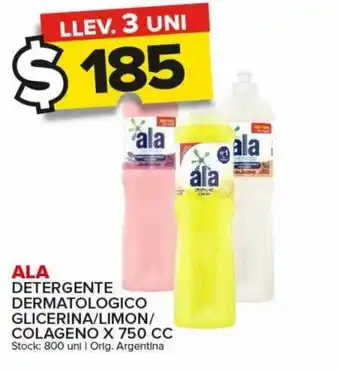 Carrefour Maxi Ala Detergente Dermatologico Glicerina/Limon/Colageno x 750cc oferta