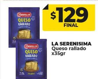 Supermayorista Vital La serenisima queso rallado oferta