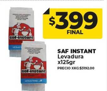 Supermayorista Vital Saf instant levadura oferta