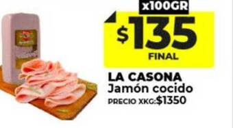 Supermayorista Vital La casona jamón cocido oferta
