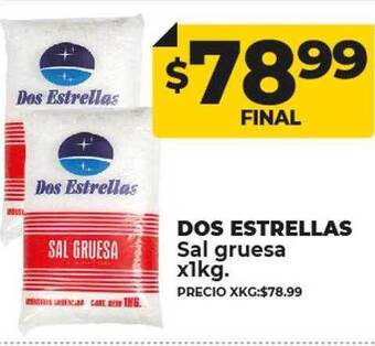 Supermayorista Vital Dos estrellas sal gruesa oferta