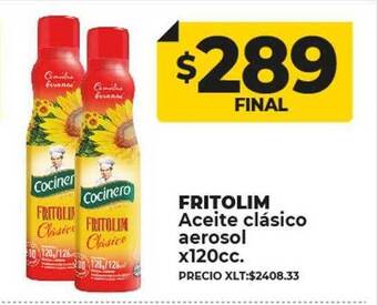 Supermayorista Vital Fritolim aceite clásico aerosol oferta