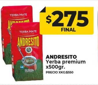 Supermayorista Vital Andresito yerba premium oferta