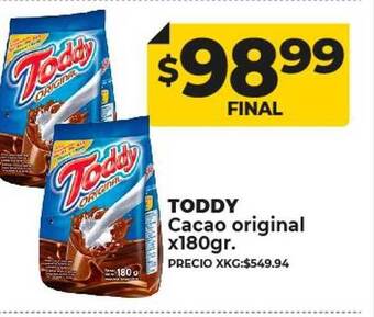 Supermayorista Vital Toddy cacao original oferta