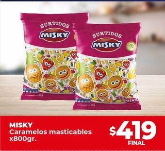Supermayorista Vital Misky caramelos masticables oferta