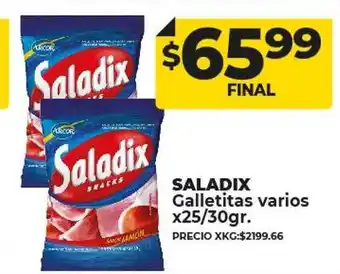 Supermayorista Vital Saladix galletitas varios oferta