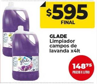 Supermayorista Vital Glade limpiador campos de lavanda oferta