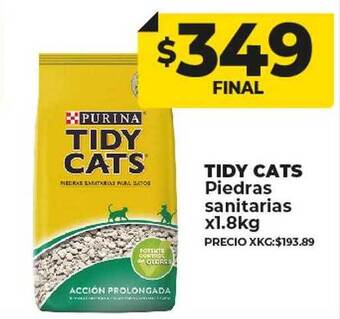 Supermayorista Vital Tidy cats piedras sanitarias oferta