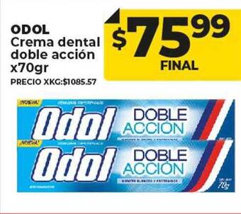 Supermayorista Vital Odol crema dental doble acción oferta