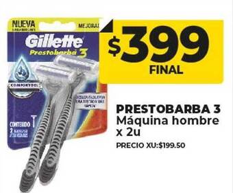 Supermayorista Vital Prestobarba 3 máquina hombre oferta