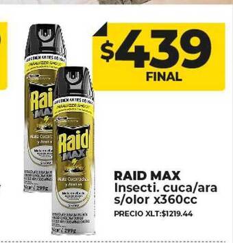 Supermayorista Vital Raid max insecti. cuca ara s olor oferta