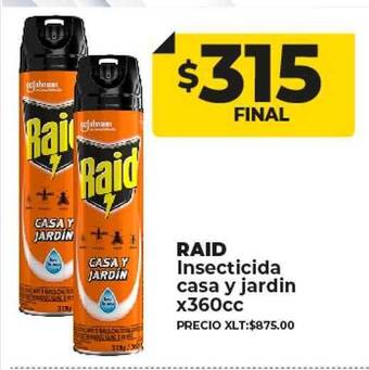 Supermayorista Vital Raid insecticida casa y jardin oferta