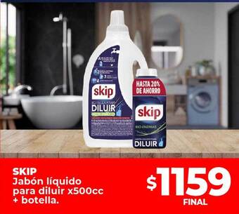 Supermayorista Vital Skip jabón líquido para diluir + botella oferta