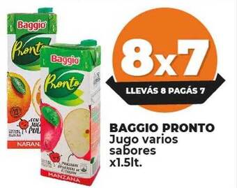 Supermayorista Vital Baggio pronto jugo varios sabores oferta