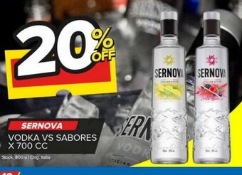 Carrefour Maxi Sernova Vodka Vs Sabores x 700cc oferta