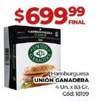 Diarco Hamburguesa Unión Ganadera oferta