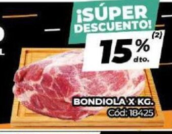 Diarco Bondiola x Kg oferta