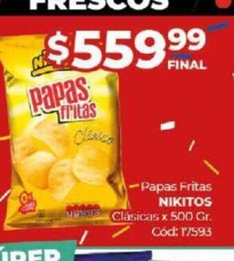 Diarco Papas Fritas Nikitos oferta
