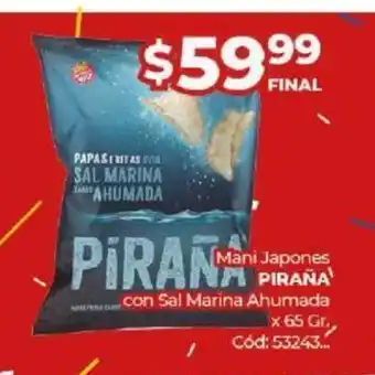 Diarco Mani Japones Piraña oferta