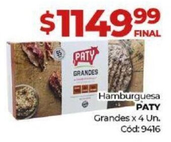 Diarco Hamburguesa Paty oferta