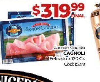 Diarco Jamón Cocido Cagnoli oferta