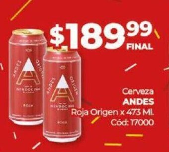Diarco Cerveza Andes oferta