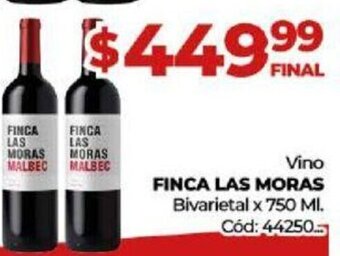 Diarco Vino Finca Las Moras oferta