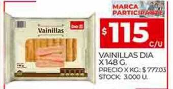 Supermercados DIA Vainillas dia oferta