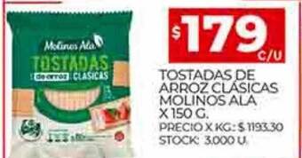 Supermercados DIA Tostadas de arroz clásicas molinos ala oferta